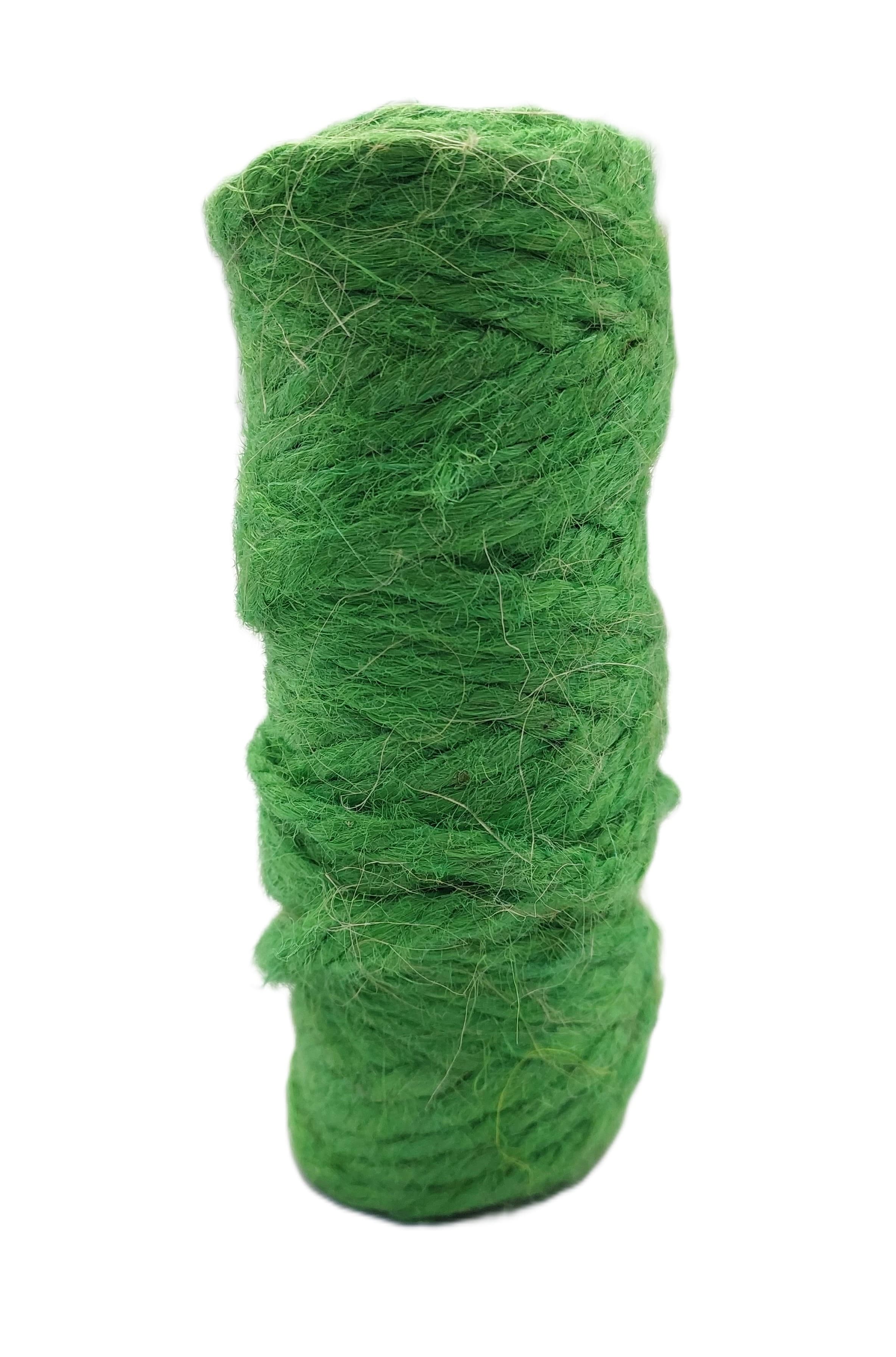 Sznurek jutowy, śr 5mm/21mb/100 gramów, zielony