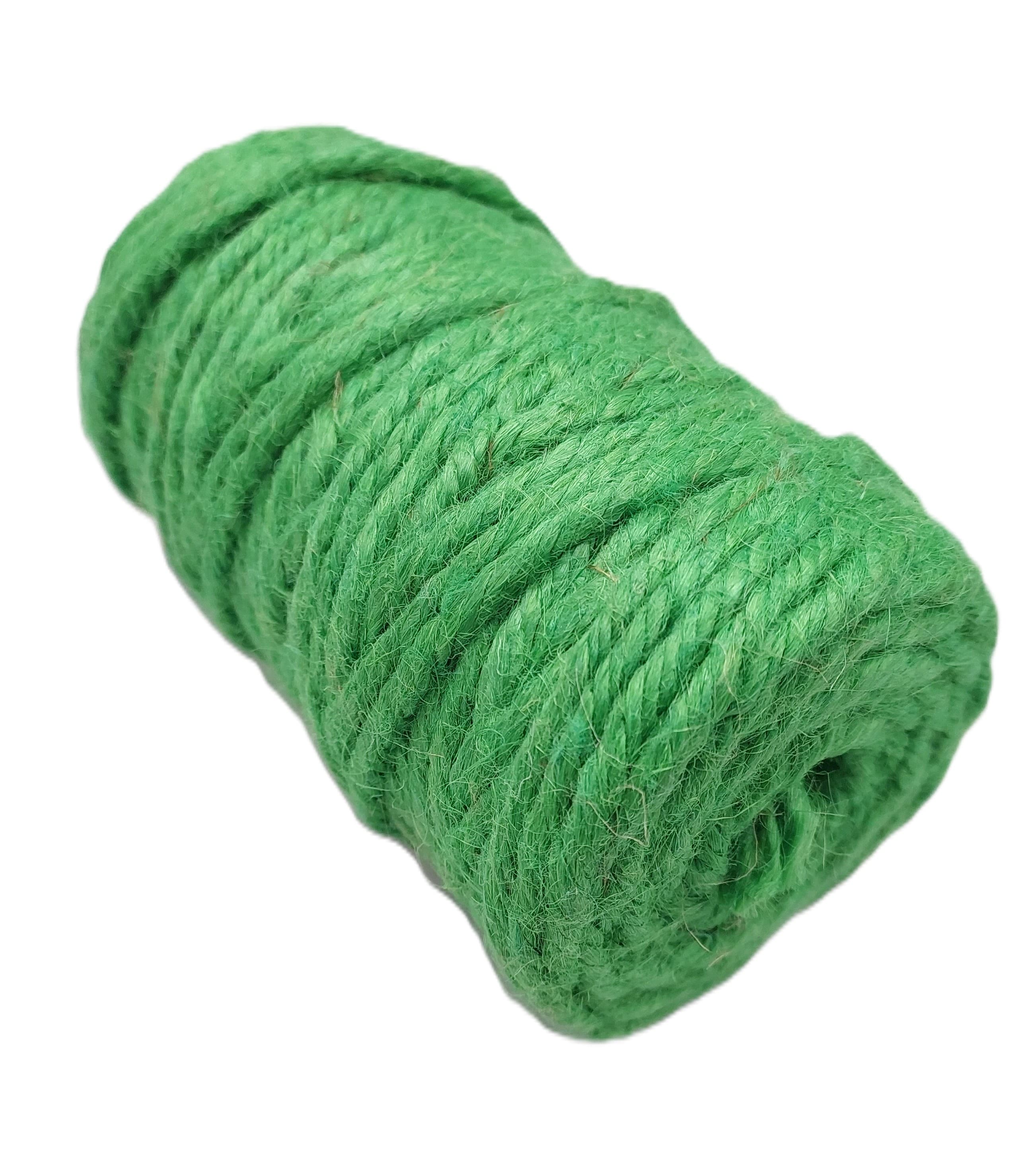 Sznurek jutowy, śr 5mm/52mb/250 gram, zielony