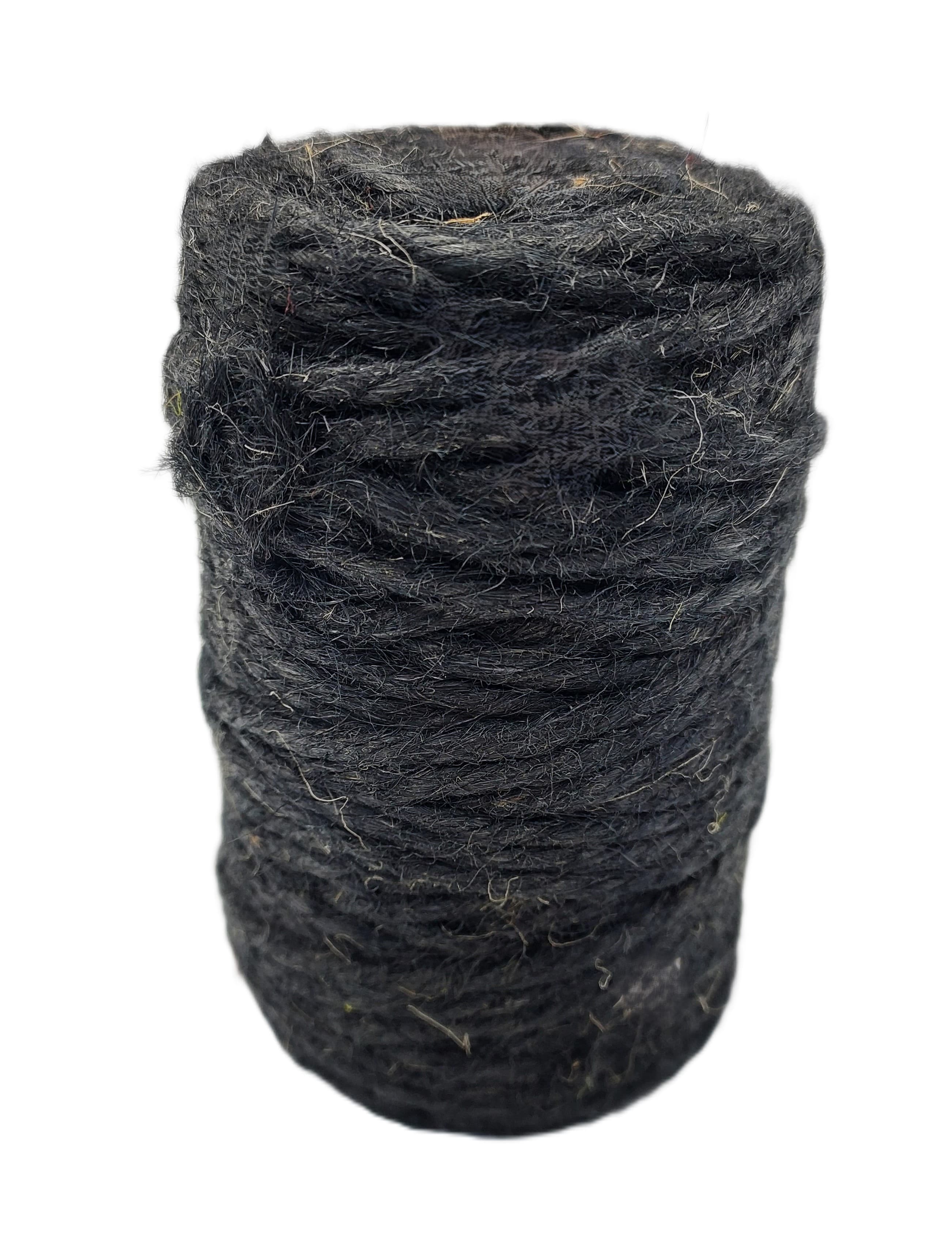Sznurek jutowy, śr 5mm/52mb/250 gram, czarny