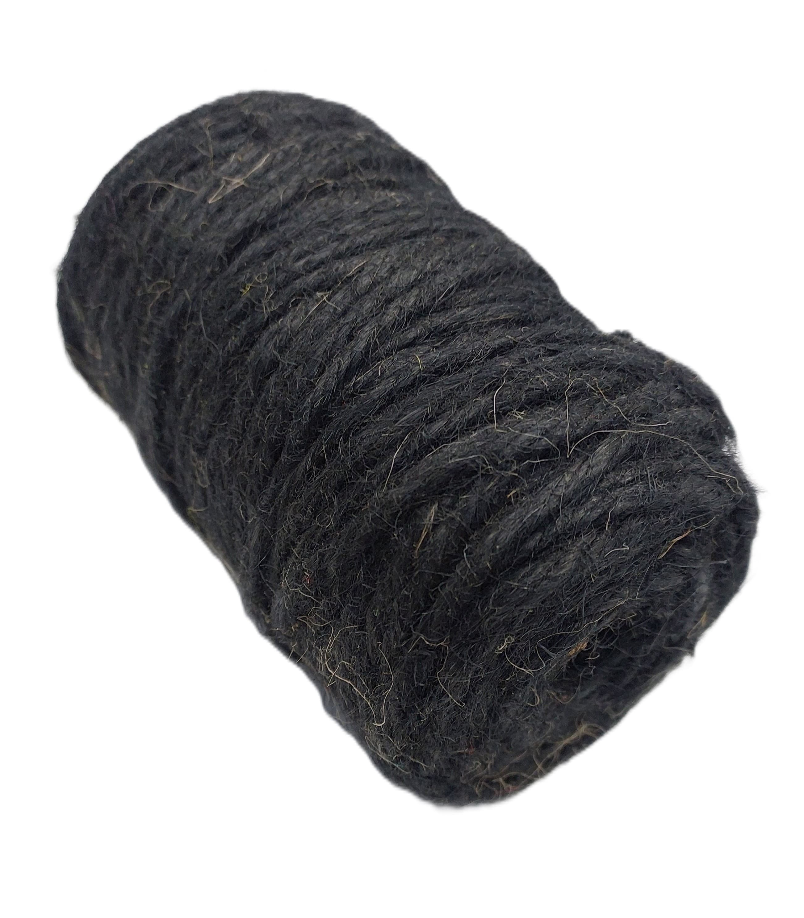 Sznurek jutowy, śr 5mm/52mb/250 gram, czarny