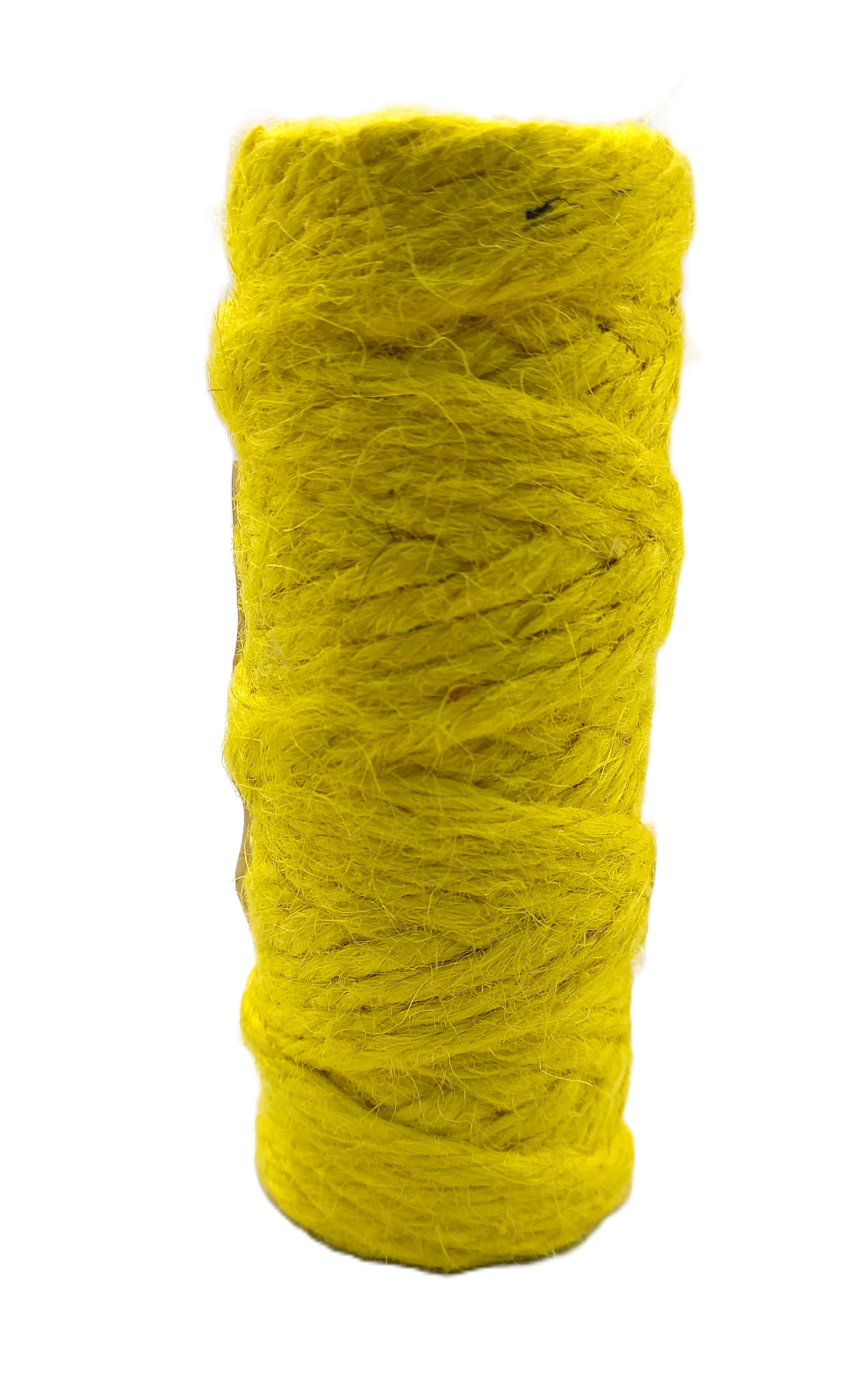 Sznurek jutowy, śr. 5mm/21mb/100 gramów, żółty