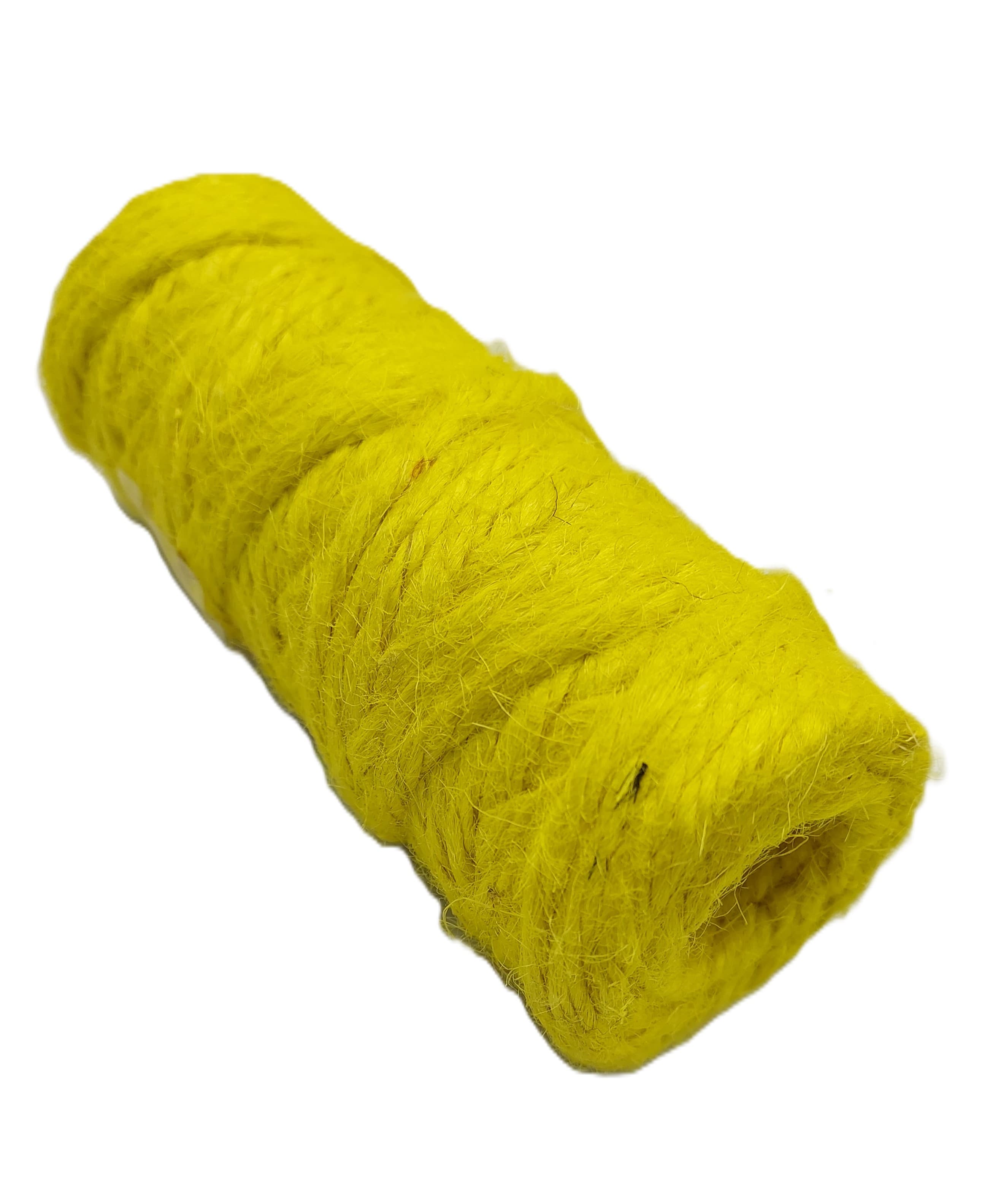 Sznurek jutowy, śr. 5mm/21mb/100 gramów, żółty