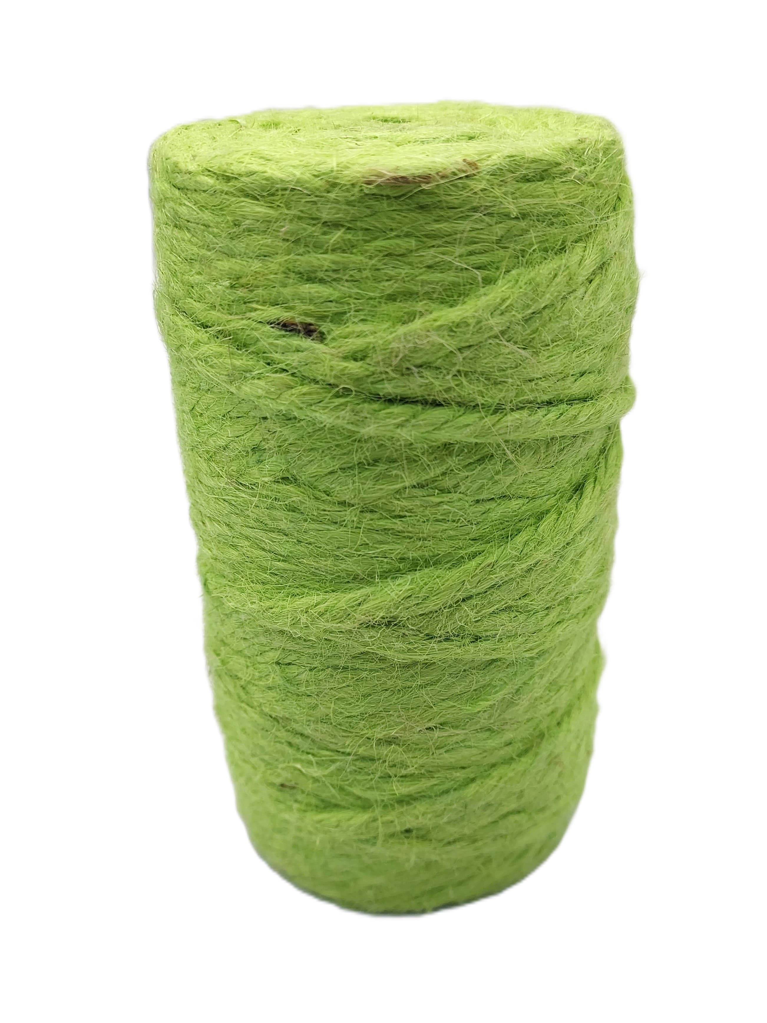 Sznurek jutowy, śr 5mm/52mb/250 gram, seledynowy