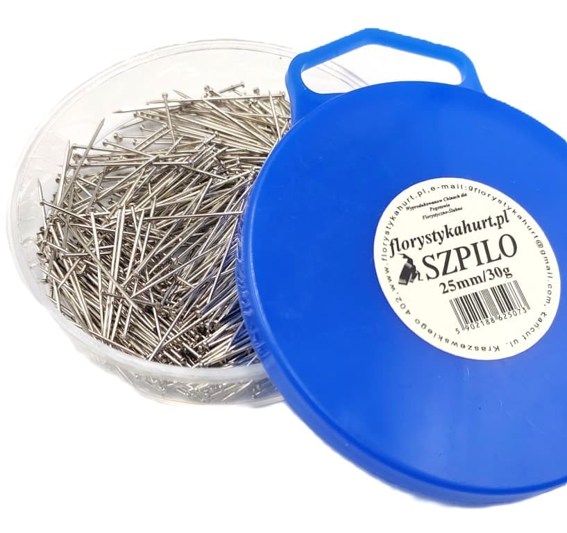 Szpilki krótkie, superostre, 25mm/30g