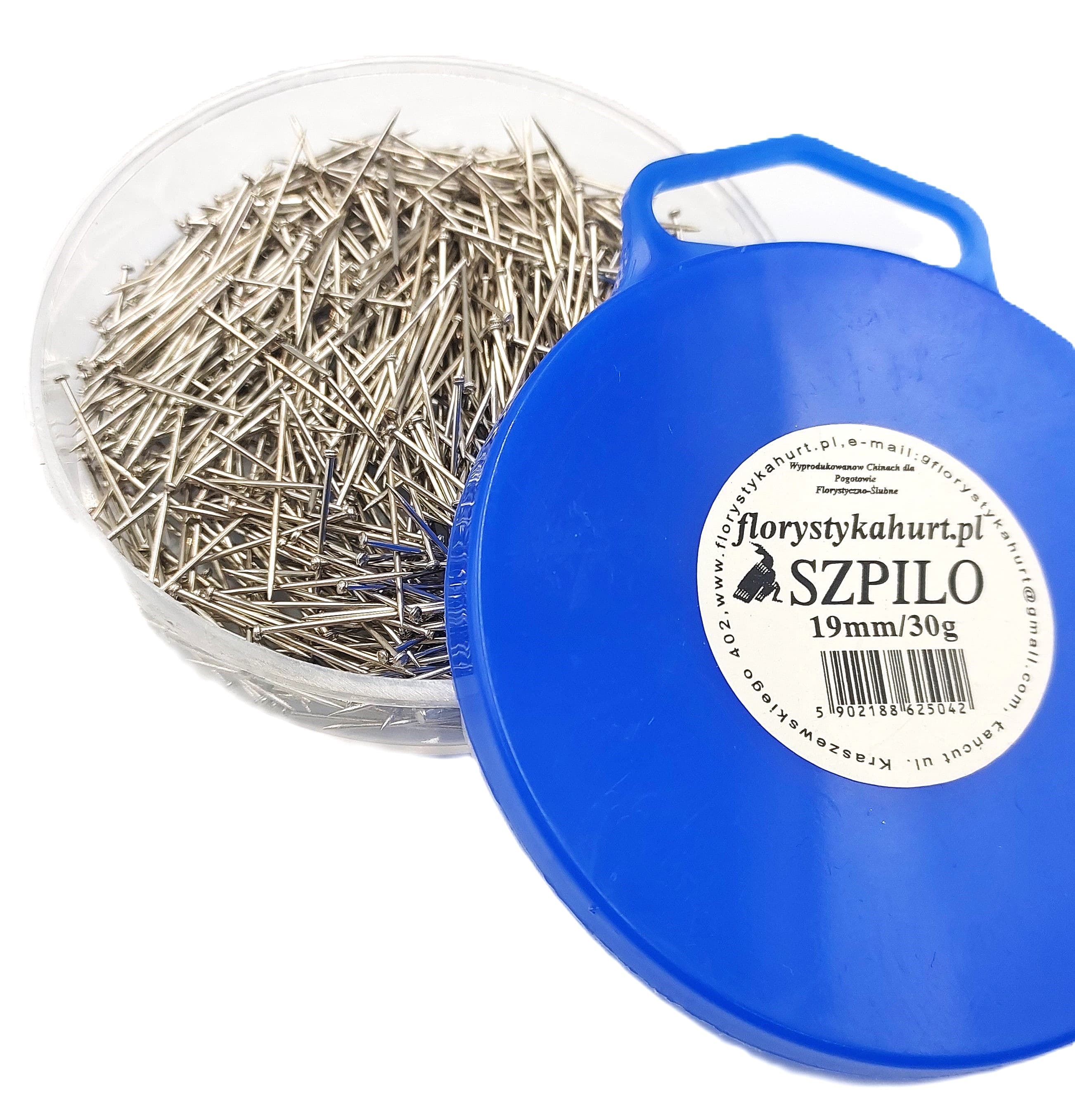 Szpilki krótkie, superostre, 19mm/30g