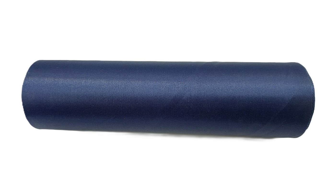 Satyna gładka w rolce, wstążka 16cm/9y, c.granat