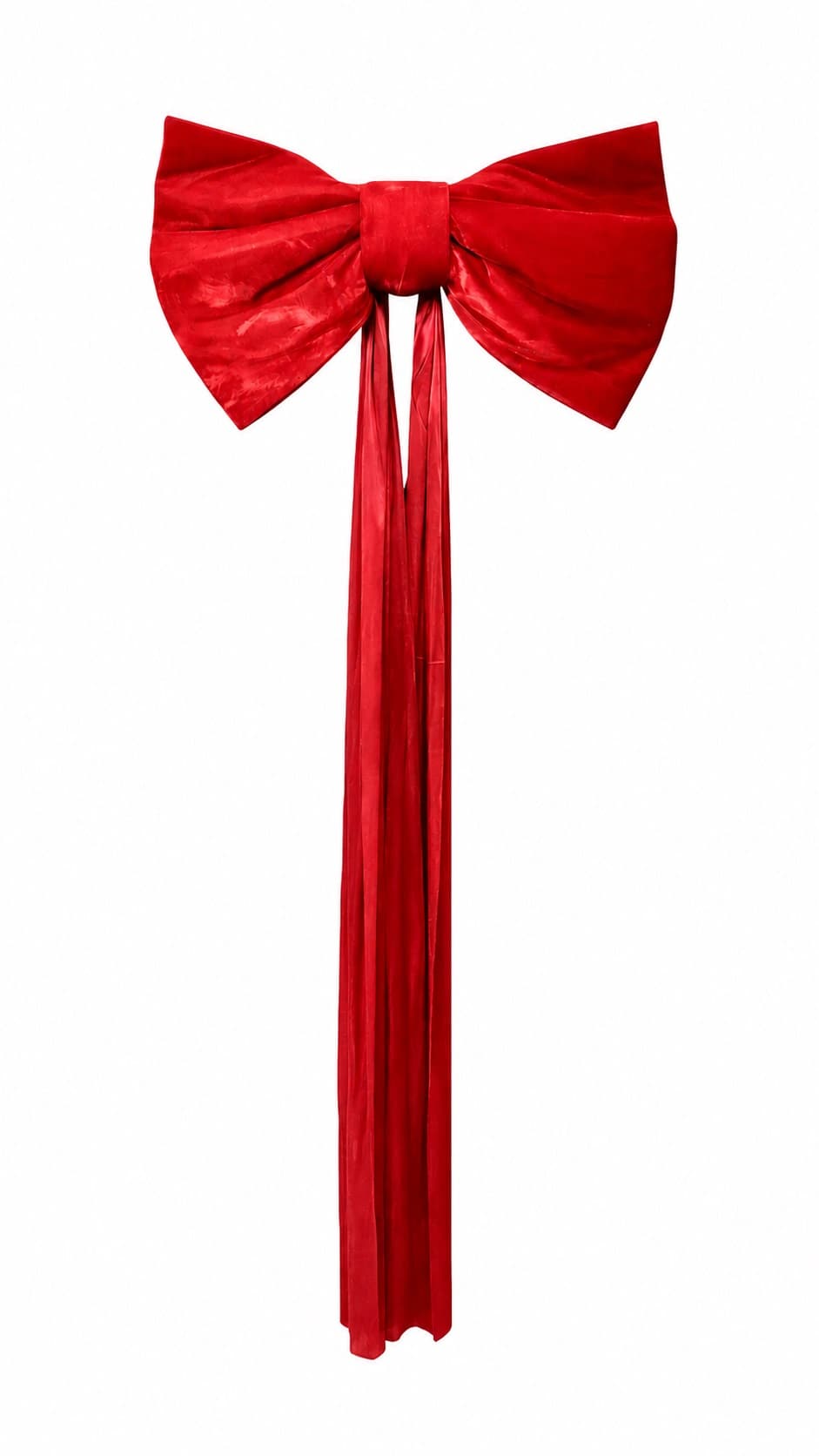 Kokarda velvet GIGANT, 80/2x180cm, czerwona 