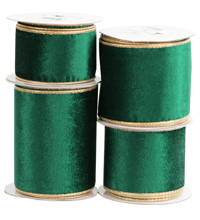 Wstążka z drutem VELVET DWUKOLOR 10cm/5y, butelka